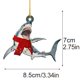thumbnail image 2 of Decoraciones Navideñas de Madera de la Familia de tiburones: Divertidos Adornos Colgantes para árbol de Navidad Ideales para Fiestas ANGGREK Otros, 2 of 8