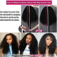 thumbnail image 2 of Media peluca Yeelice Hair Water Wave, 200 densidades, 50 cm, cabello humano, 2 of 8