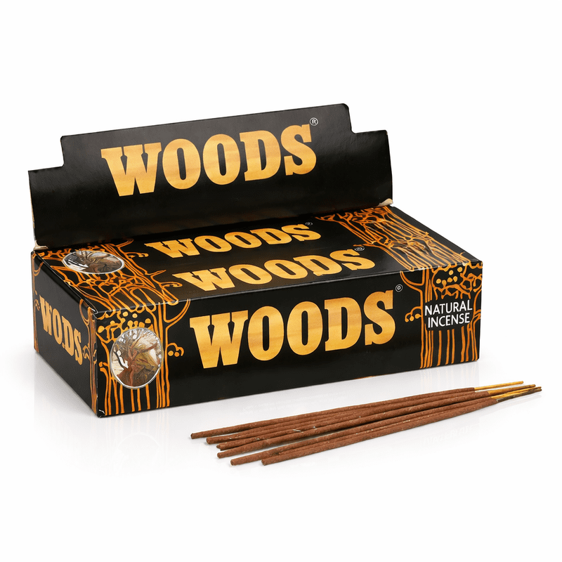 Cycle Pure Speciality Woods Natural Incense Sticks – Masala Agarbatti with Sandalwood, Amber & Cedar, 9” Long, 60 Min Burn, Pack of 6 Boxes (120 Sticks), Home Fragrance & Gifting
