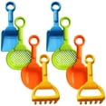 thumbnail image 2 of FELTECHELECTR Juego de 8 palas de playa para niños, palas ligeras, juguetes de arena para niños, palas para excavar arena., 2 of 7
