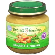 Nature's Goodness: Broccoli & Chicken Baby Food, 4 Oz