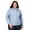 Blue Jean, variant on Women's Plus Size X2O Packable Rain Jacket Black 1X