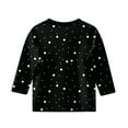 thumbnail image 4 of KAUOD Girls Kids Teens T-Shirt Dots 3/4 Sleeve Crew Neck Tee Toddler Summer Casual Top Blouses Children Comfortable Clothing, 4 of 4