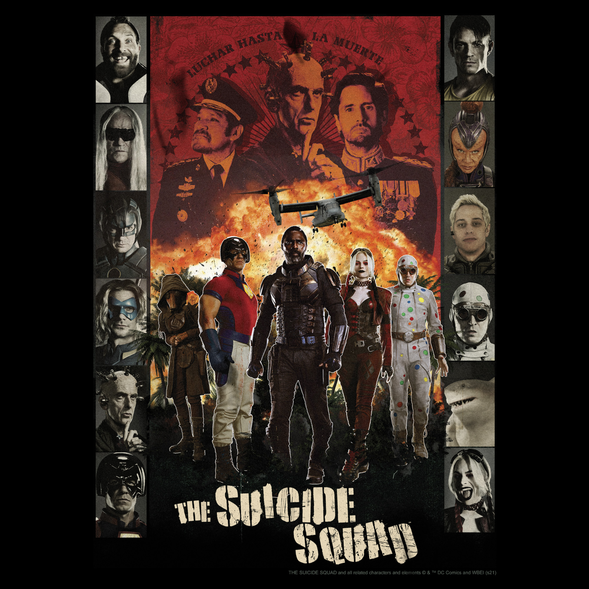 Men's The Suicide Squad Character Poster  Graphic Tee Black X Large - image 2 of 5