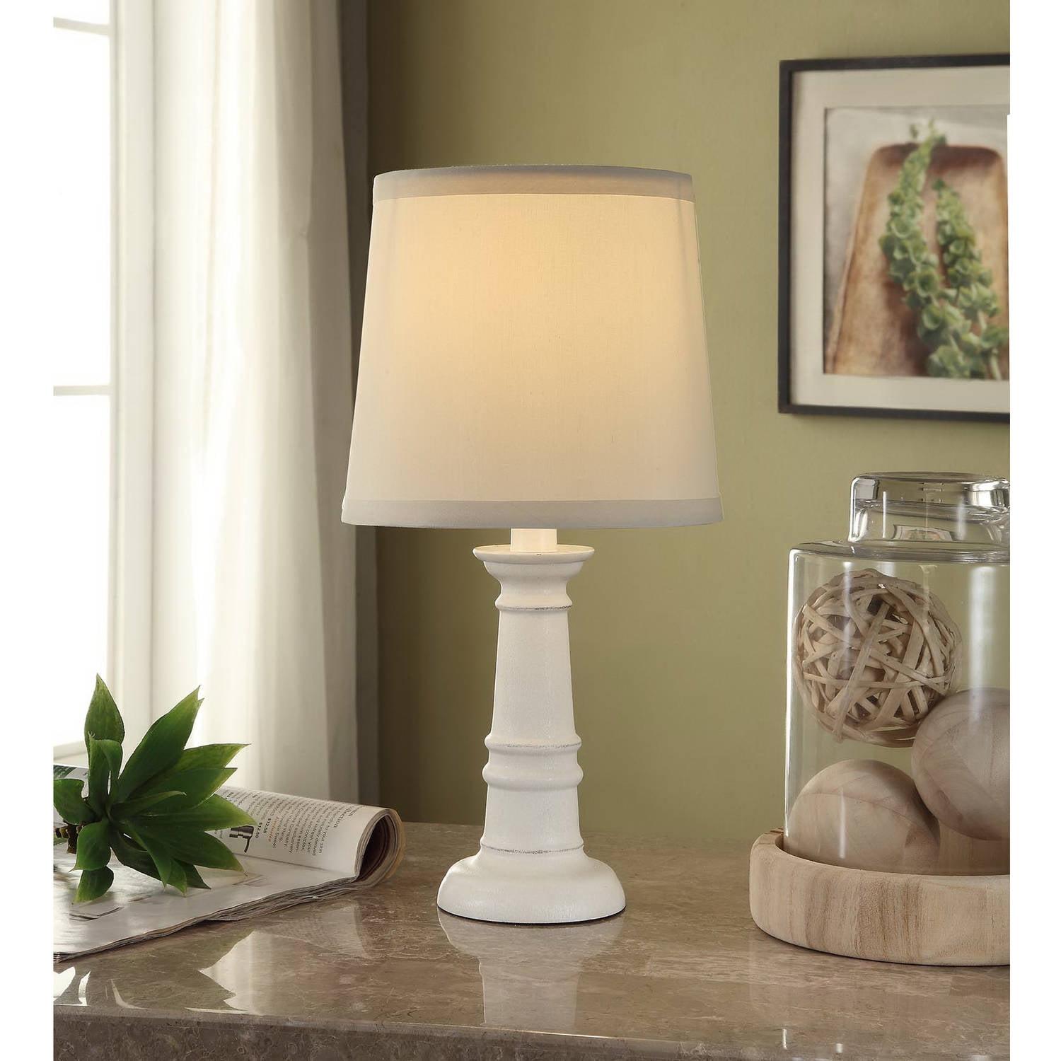 Mainstays 69 Etagere Floor Lamp Charcoal Finish Led Bulb Included