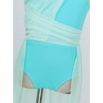 thumbnail image 7 of CHICTRY Big Girls Ruched Lyrical Ballet Dance Dress Contemporary Dance Costume Mint Green 6, 7 of 7