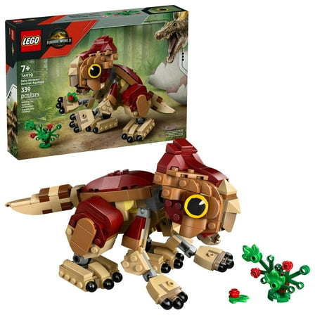 LEGO Jurassic World Baby Dinosaur Dolores: Aquilops Kids Toy - Educational and Learning Toy for Girls & Boys, Ages 7  - Gift for Birthdays - Pretend Play Set - 76970