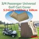 thumbnail image 2 of IDEANATEGRATE Cubierta Resistente Para Carrito De Golf 2 Pasajeros Fácil De Instalar Color Khaki, 2 of 7