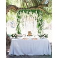 thumbnail image 4 of 2Pcs 6Ft/Piece Artificial Flowers Silk Wisteria Garland Artificial Wisteria Vine Hanging Flower Greenery Garland for Home Outdoor Garden Wedding Arch Floral Decor (Pink), 4 of 5