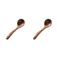 thumbnail image 3 of Transemion Brown Beautiful Texture Wooden Kitchen Utensils Home Cooks Choose Wood Wooden Spoons For Cooking Soup Ladle 2Set, 3 of 6
