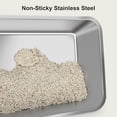 thumbnail image 4 of Extra Large Enclosed Cat Litter Boxes for Big Cats Multiple, Stainless Steel Litter Box with Lid, Metal Cat Litter Box with Mat, Easy to Clean, Silver Gray, 4 of 9