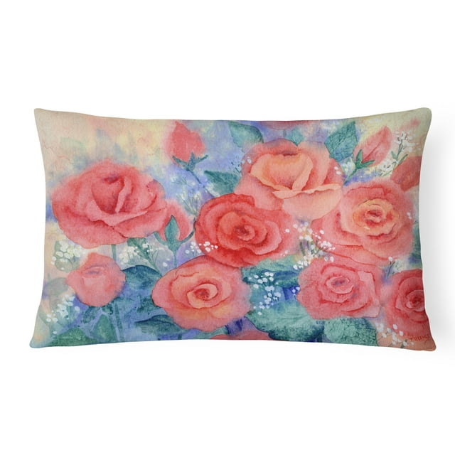 Carolines Treasures IBD0251PW1216 Roses Tissu Coussin Décoratif
