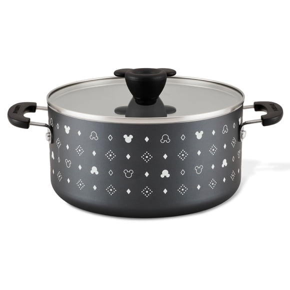Olla con tapa 5.2 L Farberware Disney Monochrome. Antiadherente cerámico. Aluminio. Negro