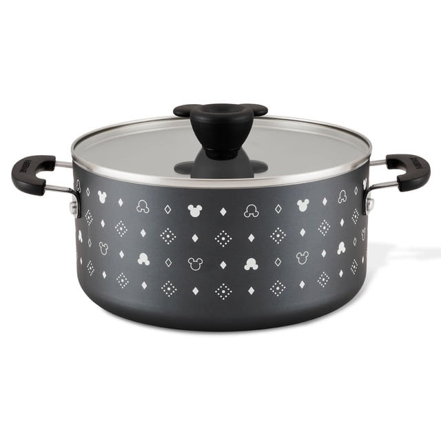 Olla con tapa 5.2 L Farberware Disney Monochrome. Antiadherente cerámico. Aluminio. Negro