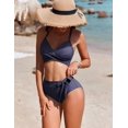 thumbnail image 4 of Conjunto de bikini AI'MAGE High Waisted Tummy Control 2025 Azul Oscuro, 4 of 6