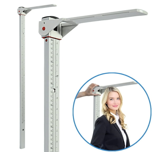 IAJXWI Aluminum Height Measurement for Wall, 24-78 in / 60-200 cm Medical Height Measuring Tool for Adults & Kids,  Accurate Scale Stadiometer for Home or Clinic