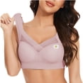 thumbnail image 6 of Gymayou Womens Seamless Sports Bras No Underwire Mesh Breathable Full Coverage Support Yoga Running Bras Pink 3XL, 6 of 7
