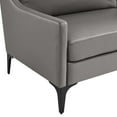 thumbnail image 6 of Sofa Couch, Grey Gray, Leather, Mid Century Living Lounge Cafe Lobby Hospitality Restaurant, Modern Contemporary HB34308, 6 of 8