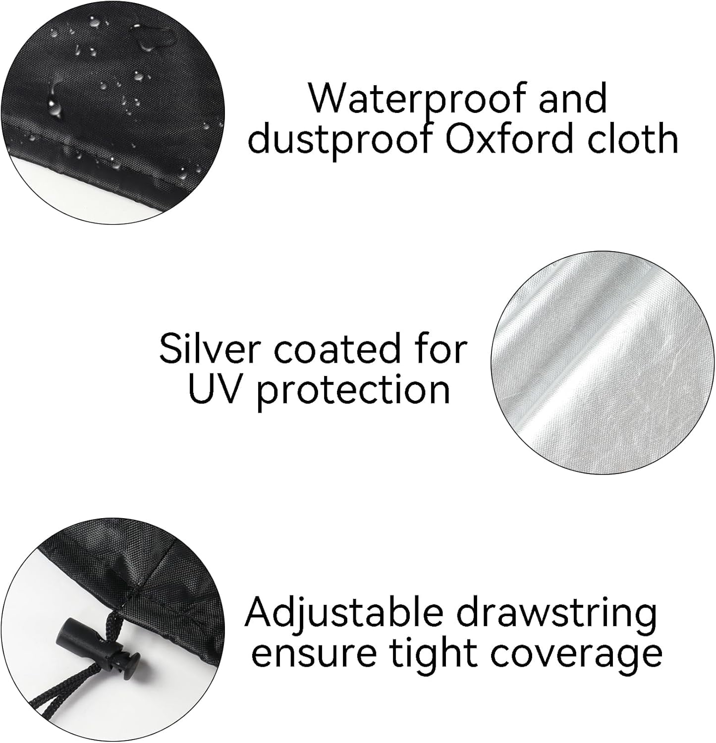 Kids Motorcycle Cover, Waterproof Oxford Kids Toy Motorcycle Cover with Adjustable Drawstring, All Weather Protection Universal for Children's Electric Motorcycle Bike(Black)
