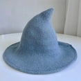 thumbnail image 4 of DFEK Cowboy Hat for Women Stylish Festival and Daily Wear Knitted Steeple Top Design Blue One Size, 4 of 6