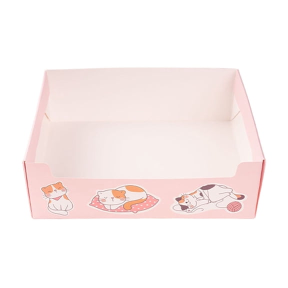 Disposable Litter Boxes for Cats, Foldable Travel Kitty Litter Box, Portable Double Layer Waterproof Litter Tray for Cats Small Pets