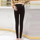 thumbnail image 4 of Gibobby Pantalones de invierno para mujeres Pantalones de lana para mujer, pantalones de cintura alta a la para embarazadas, mallas cómodas, pantalones(Negro,G), 4 of 5