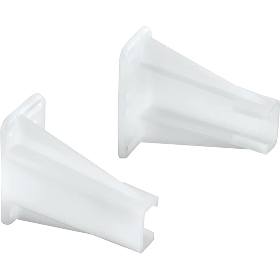 R 7240 Drawer Side Track Brackets, White Nylon (1 Pair)