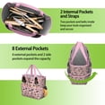 thumbnail image 6 of Garden Tool Bag,Pink Border Collie Dog and Flower Floral Garden Tool Organizer,Garden Gifts,Waterproof Multi-Pocket Garden Tool Storage 11.8x5.5x11.4 Inch(Tools NOT Included), 6 of 6