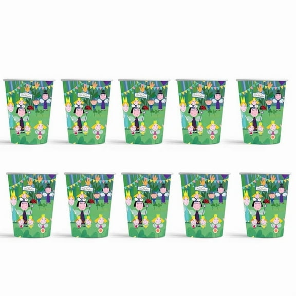 Ben and Holly Party Supplies Cups Birthday Tableware Disposable Paper Mouthwash Drinking Cups