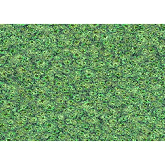 Ahgly Company Indoor Rectangle Patterned Medium Forest Green Area Rugs, 7' x 9'