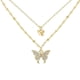 thumbnail image 1 of Fashion Women Girl Butterfly Necklace Layered Neck Chain Jewelry Gifts, 1 of 2