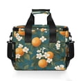 thumbnail image 7 of FORMRS Insulated Cooler Bag 24 Cans Capacity Soft Leakproof Lunch Box with Side Pockets, Green Floral Orange, 7 of 7