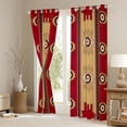 thumbnail image 3 of Castle Fairy Bohemian Aztec Curtains Pack of 2 (42x84 Each),Exotic Style Curtains Blackout, 3 of 6