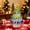 Green Blue, variant on Homellea Mini Handmade Glass Christmas Tree Ornament Small Desktop Crystal Xmas Tree Table Decor For Decoration