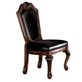 thumbnail image 2 of Black Faux Leather Side Chairs, Solid Back Design - Comfortable Dining Setup, 2 of 2