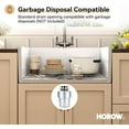 thumbnail image 2 of HOROW Undermount Top Mount Kitchen Sink, 27"x19"x10'' Single Bowl with Sink Grid & Basket Strainer, 2 of 9