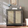 thumbnail image 2 of Hampstead Storage Sideboard Cabinet with Rattan Doors and Adjustable Shelves, Buffet Kitchen Cabinet Cupboard Console for Living Room, 2 of 8