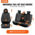 thumbnail image 2 of VEVOR Universal Car Seat Covers Full Set Front and Rear Seat, 13pcs Faux Leather Seat Cover, 2 of 9
