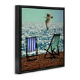 thumbnail image 3 of Stupell Industries Glorious Flight Beach Chairs Black Framed Floater Canvas Wall Art design by Marcus Prime, 18 x 18, 3 of 9