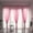 Pink, variant on Rosy Red Leaves Tulle Curtain, 200x100cm Sheer Voile Window Drape for Living Room, Light Filtering Rod Pocket Panel for Bedroom or Office, Modern Home Decor