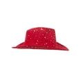 thumbnail image 3 of Glitter Cowboy Hat - Red, 3 of 4