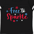 thumbnail image 4 of Inktastic 4th of July Free to Sparkle in Red White and Blue Boys or Girls Toddler T-Shirt, 4 of 5