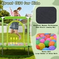 thumbnail image 3 of 55" Mini Trampoline with Safety Enclosure Net, SEGMART Indoor Outdoor Toddler Trampoline with No-Gap Design, Small Trampoline for Kids, Kids Trampoline with Balls, Birthday Gift, 3 of 6