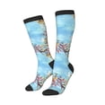 thumbnail image 2 of Vsdgher Sea and Fish Print Thigh High Socks Extra Long Stretchy Sock Women Over Knee High Opaque Stocking Daily Wear, 2 of 5