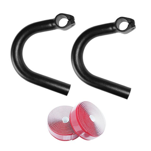 Manillar de bicicleta de aleación de aluminio ultraligero de repuesto, equipo resistente de primera calidad Cinta de manillar roja