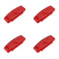 thumbnail image 2 of 4 Pcs Adjustable Seat Belt Clips, PP Plastic Car Belt Adjuster for Shoulder Strap, Comfort Positioning for Trucks and SUVs, Red, By Preplabs, 2 of 6