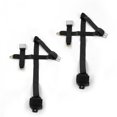 thumbnail image 1 of Airplane 3 Point Black Retractable Bucket Seat Belt Kit with 2 Belts for 1958 Chevy Impala, 1 of 1