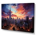 thumbnail image 2 of Designart "Giant Glass Skyscrapers II" Architecture Canvas Wall Art, 2 of 5