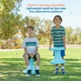 thumbnail image 5 of ECR4Kids Twist Active Wobble Stool, 14in Seat Height, Classroom Furniture, Cyan, 5 of 9