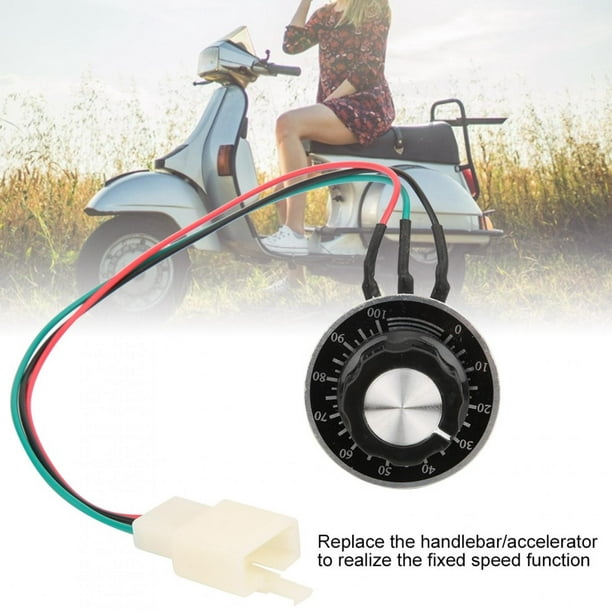Poignée d'accélérateur de vitesse pour vélo électrique et scooter, écran  LCD avec interrupteur, poignée de